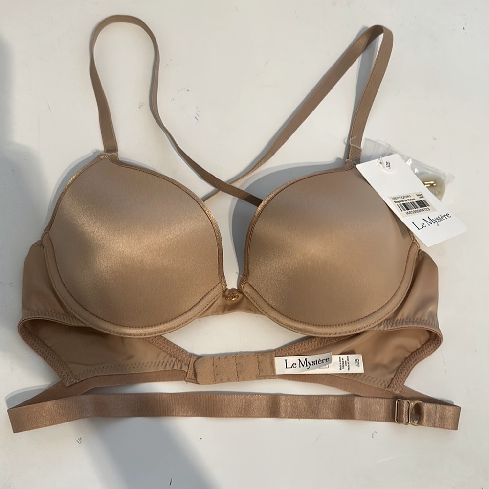 NWT Le Mystere Dos Nu II Convertible Bra Nude Low Back